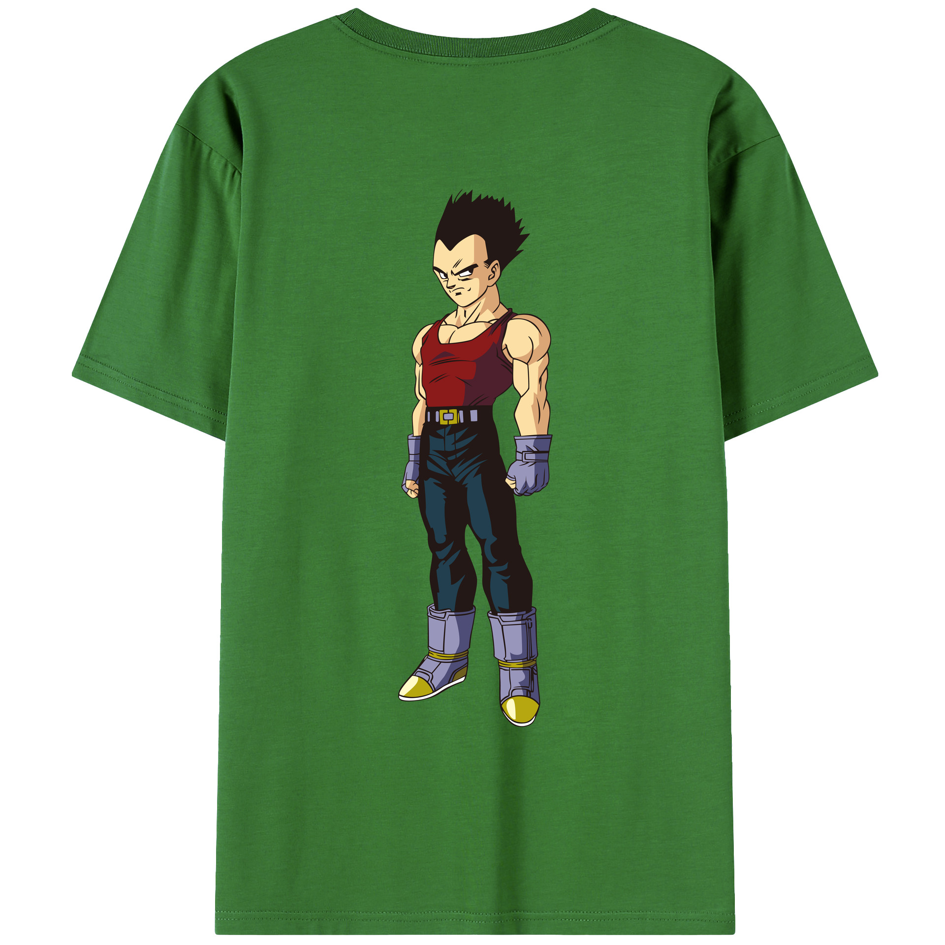 （画像用） ドラゴンボール ベジータ四世（Bejīta Yonsei）DRAGON BALL Vegeta IV レディース半袖Tシャツ(バックプリント)